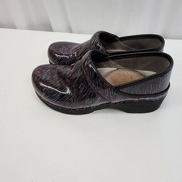 DANSKO LT Pro Size 38 7.5-8 Wavy Lines Patent Leather O - Picture 3 of 10